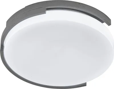 Produktbild von LED Deckenleuchte, grau weiß, Metall, Kunststoff, 37 cm