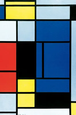 Produktbild von Piet Mondrian Kunstdruck Bild - Tableau No. I, 1921-1925 (180 x 120 cm)