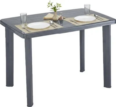 Produktbild von Pinedale - Außentisch, 101x68x72h cm Anthrazit, 6 Plätze  Italy