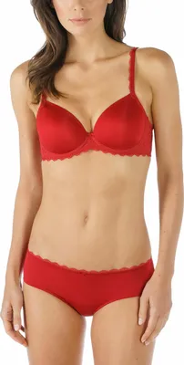 Produktbild von Mey Damen BH mit vorgeformten Cups und ohne Bügel, aus Spitze in Rot
