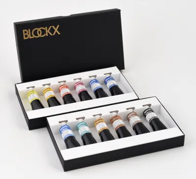Produktbild von Blockx Aquarellfarbe, Set 12 x Tube 15ml 44912BXC