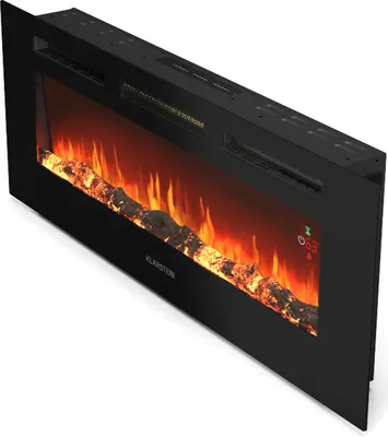 Produktbild von Klarstein Galeras Smart Elektrokamin - 1800 W Heizleistung, Realistische LED-Flammen, App & Fernbedienung, Einstellbare Farben & Helligkeit, Überhitzungsschutz, Wandkamin Elektrisch