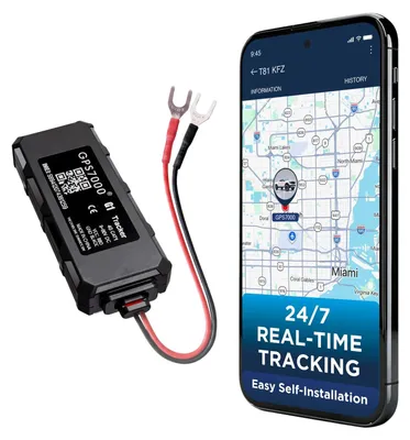 Image de Traceur GPS - Traceur GPS 4G caché - Pour voiture et camion - Raccordement 2 fils