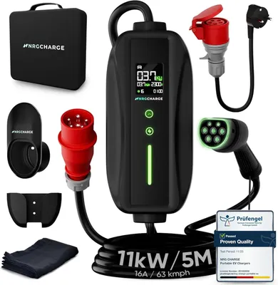 Obrázek produktu pro Nabíjecí kabel typu 2 s konektorem CEE a délkou 7 metrů pro rychlé a mobilní nabíjení elektromobilů