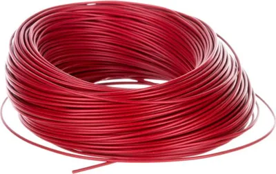 Produktbild von "H05V-K 1X0,75mm² RD (rot) Einzelader PVC rot AD 2,7mm VPE 100,0 Meter Nennspannung Uo/U 300V/500V"