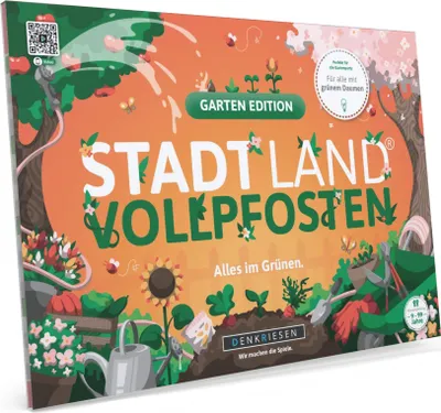 Produktbild von Stadt Land Vollpfosten® Garten Edition – "Alles im Grünen." | A4 Spielblock