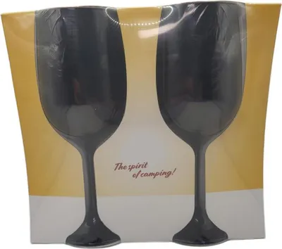 Produktbild von Camp4 Weinglas schwarz - 2er Set