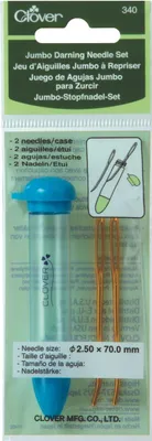 Produktbild von Clover Jumbo Stopfnadelset CHIBI,  behinhaltet 2 Nadelnin einem aufschraubbaren Etui - 340