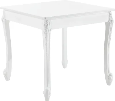 Produktbild von Stół do jadalni dla 2 osób Stół kuchenny w stylu rustykalnym biały Stół do jadalni MDF 76x80x80cm [en.casa]