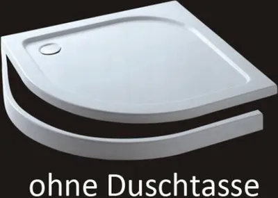 Produktbild von 80x80cm Viertelkreis Duschwannen Dusche Armatur Schürze Stellfüße für Duschtasse Duschwanne Bodenelemente