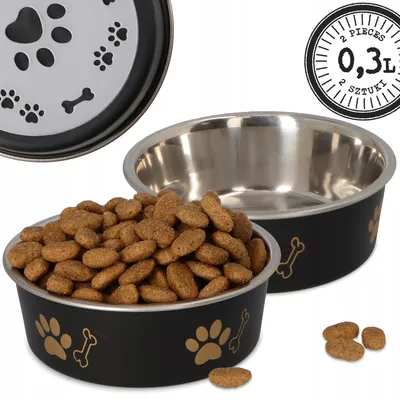 Produktbild von Barry King 2x Edelstahlnapf 0,3L für Hunde und Katzen