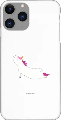 Produktbild von Mr. & Mrs. Panda Iphone 11 Pro Handyhülle Einhorn Yoga - Weiß - Geschenk, Sport, Namaste, Handy Case, Witzig, Premium Kunststoff, Unicorn, Achtsamkeit