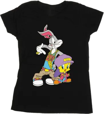 Produktbild von Looney Tunes - "Hip Hop" T-Shirt für Damen BI27845 (M) (Schwarz)