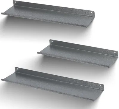 Immagine prodotto di Set di 3 mensole in metallo, 30-40 cm, mensole da parete per soggiorno e cucina