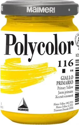 Immagine prodotto di Maimeri Vynil Polycolor Vernice acrilica Giallo primario 116 140 ml 1 pz
