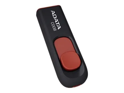 Produktbild von ADATA C008, 16 GB, USB Typ-A, 2.0, 10 g, Schwarz, Rot