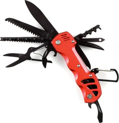 Obrázek produktu pro Multifunkční outdoorový nůž CO-37289 - Červená KP37289