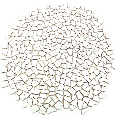 Produktbild von Keramik Mosaiksteine Mosaikfliesen - 0,5 - 2 cm - 500 g - Weiß