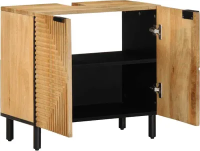 Immagine prodotto di Mobile Lavabo da Bagno Marrone 62x33x58 cm Legno Massello Mango