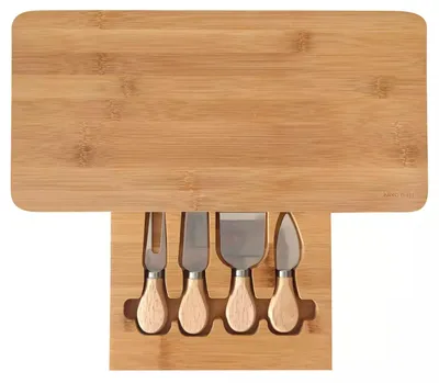 Produktbild von Käseschneide- Und Servierbrett Mit Utensilien Kinghoff Kh-1567