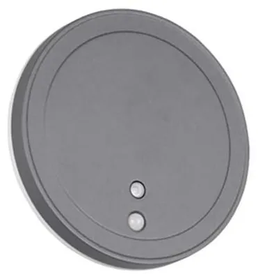 Image de Applique murale LED, aluminium, batterie, capteur, D 14 cm
