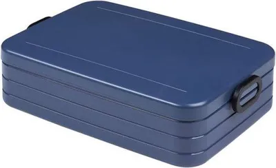 Produktbild von Große Mittagessen Box, 1500 ml Fassungsvermögen, Brotkorb mit Trennwand - ideal für Mahlzeitvorbereitung, Geschirrspülerfest, ABS
