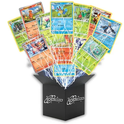 Produktbild von Pokémon Karten Set Englisch – 20 Karten Starter Pokémon & Entwicklungen – Zufällig zusammengestellt - Ohne Duplikate