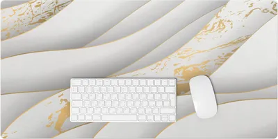 Produktbild von Wellenlinien Mit Muster – Schreibtischunterlage – Rutschfeste Tischunterlage – Schreibtischmatte für Büro & Zuhause – Schreibunterlage – Mauspad – Tischmatte – 90 x 45 cm