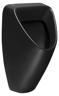 Produktbild von SCHWARN BLACK Keramik-Urinal, Zulauf hinten, Abgang waagerecht, schwarz matt