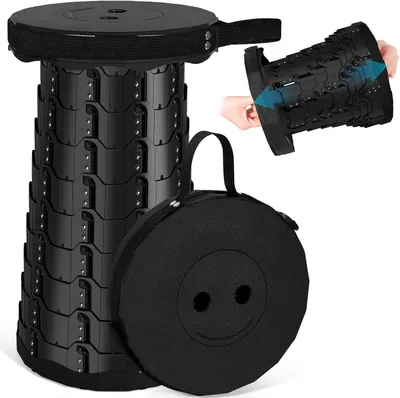 Imagen del producto de Taburete plegable, versátil, portátil, con una capacidad de carga máxima de 150 kg, ideal para camping