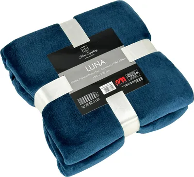 Produktbild von Mikrofaserdecke Flanell Kuscheldecke Bettüberwurf , Gesäumte Kanten bei Decken, Größe: 150x200 cm, Farbe: Dunkel Türkis