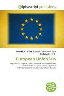 Produktbild von European Union law