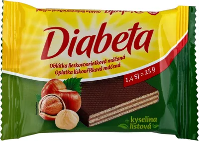 Produktbild von Waffel mit Walnussüberzug 25g - Diabeta