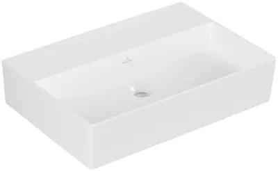 Produktbild von Villeroy & Boch Memento 2.0 Wandwaschbecken, ohne Hahnloch, ohne Überlauf, ungeschliffen, 600x420mm, 4A226301