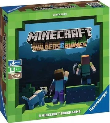 Produktbild von Minecraft Builders & Biomes Brettspiel, Multilingual, Ravensburger 26132, Konstruktionsspiel, Ab 10 Jahren