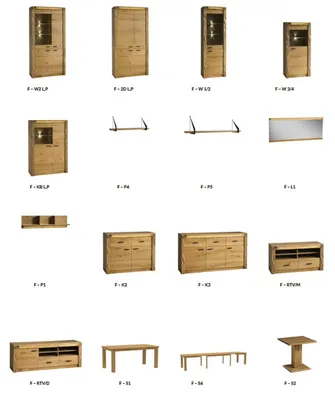 Immagine prodotto di Cassettiera alta armadio laterale basso cassettiere di design armadi legno