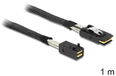 Produktbild von Adapterkabel SFF-8643 > SFF-8087 (schwarz, 1 Meter)