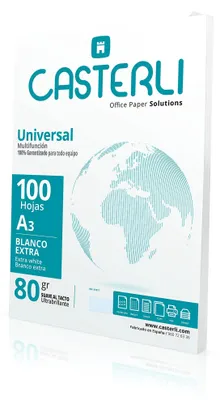 Zdjęcie produktu dla 100 arkuszy papieru A3, gramatura 80 g/m², wielofunkcyjny, bardzo biały