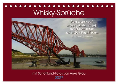 Produktbild von Whisky-Sprüche (Tischkalender 2027 DIN A5 quer), CALVENDO Monatskalender