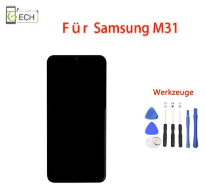Produktbild von Für Samsung Galaxy M31 M315F LCD Display mit Rahmen Touch Screen Bildschirm