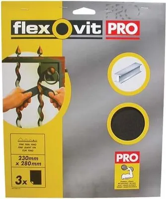 Image de Toile émeri Assortis Par 3 Sur Carte - Flexovit