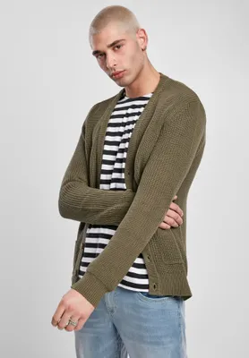 Produktbild von Urban Classics - Boxy Cardigan oliv - S