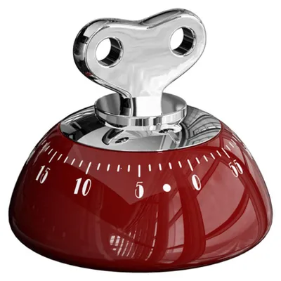 Mechanischer Küchentimer, 60 Min., magnetisch, ohne Batterie