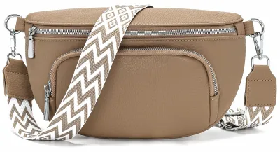 Produktbild von Rorimyth Bauchtasche Damen Khaki Umhängetasche Damen Klein Handtas