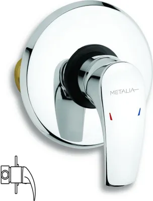 Produktbild von Novaservis Unterputz-Duscharmatur Metalia 57 Chrom