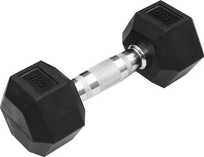 Produktbild von TRENDY SPORT Hex Dumbbell Hantel sechseckig schwarz 1 kg