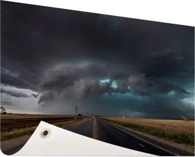 Produktbild von MuchoWow® 60x40 cm Outdoor-Poster Gartendeko Sichtschutz Garten Poster für den Garten  Der Käfig-Tornado der Bären in Texas