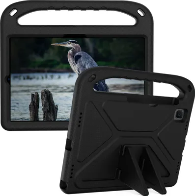 Image de Etui de protection pour Samsung Galaxy Tab S5e 10.5 2019 SM-T720/T725, étui enfant léger en EVA avec poignée et support Noir