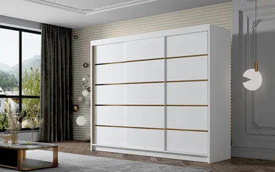 Obrázek produktu pro Šatní skříň MILINA - 250 cm, bílá