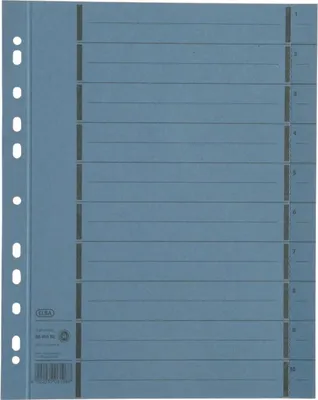 Image de Intercalaires Oxford avec perforation DIN A4 extra large bleu 100 feuilles